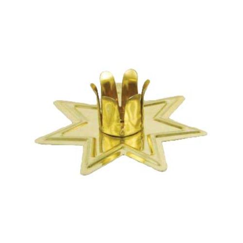 Gold Starburst Chime Candle Holder