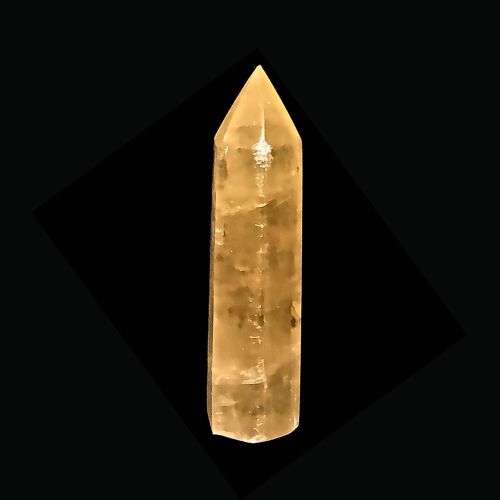 Honey Calcite Optical Tower