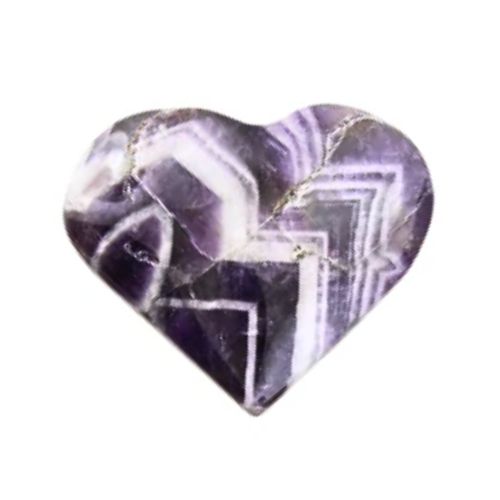 Chevron Amethyst Heart