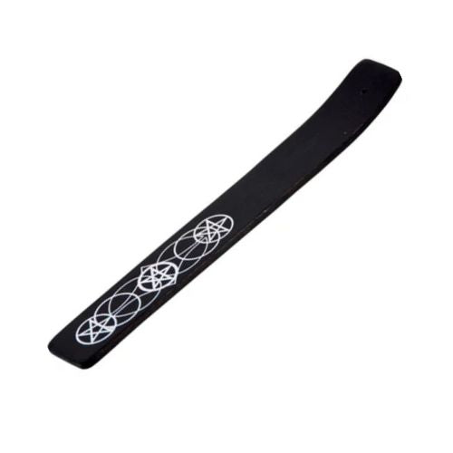 Pentacle Incense Tray in Black