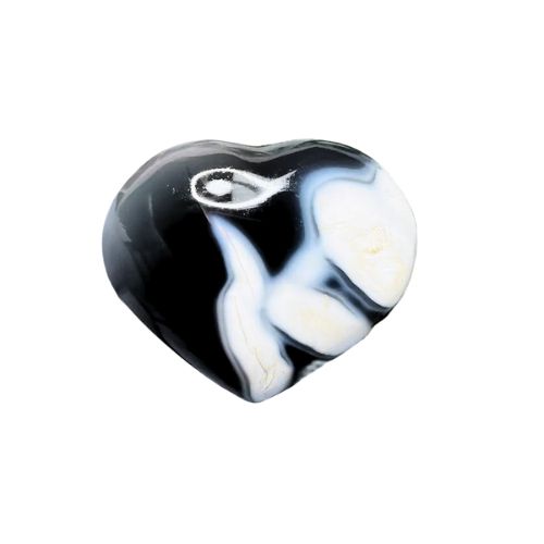 Orca Agate Heart