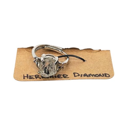Adjustable Herkimer Diamond Ring